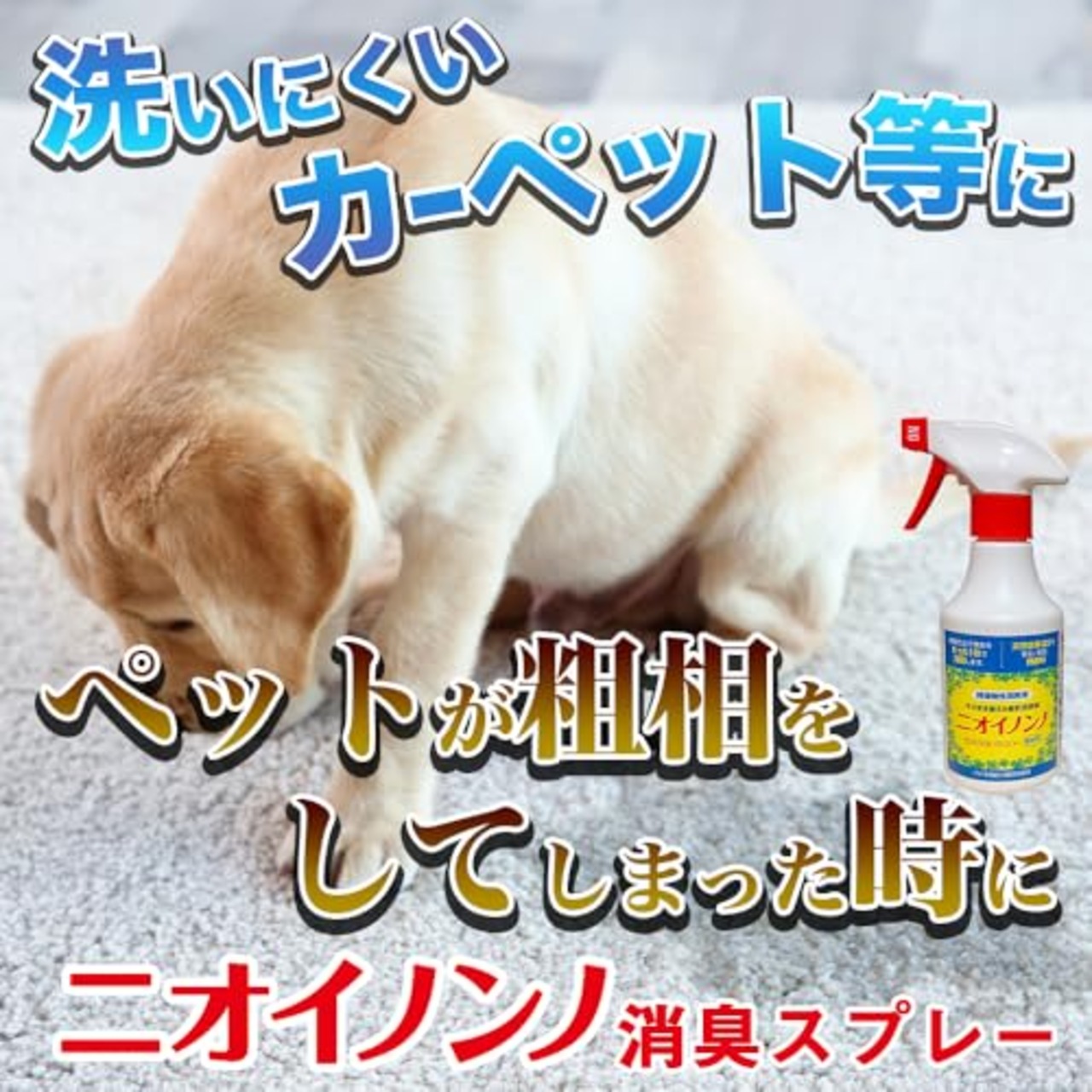 フローラ(Flora) そのまま使える植物性消臭液 ニオイノンノスプレー 500cc 瞬間消臭 無香料 100%植物由来成分 ペット用 犬 猫 キッチン用 トイレ用 老人臭 アンモニア臭