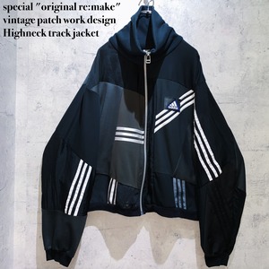 special "original re:make" vintage patch work design Highneck track jacket    