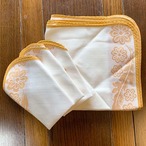 テーブルナプキン　リネン　ヴィンテージクロス　カーキ　テーブルマット 　未使用品 12clcu21-2