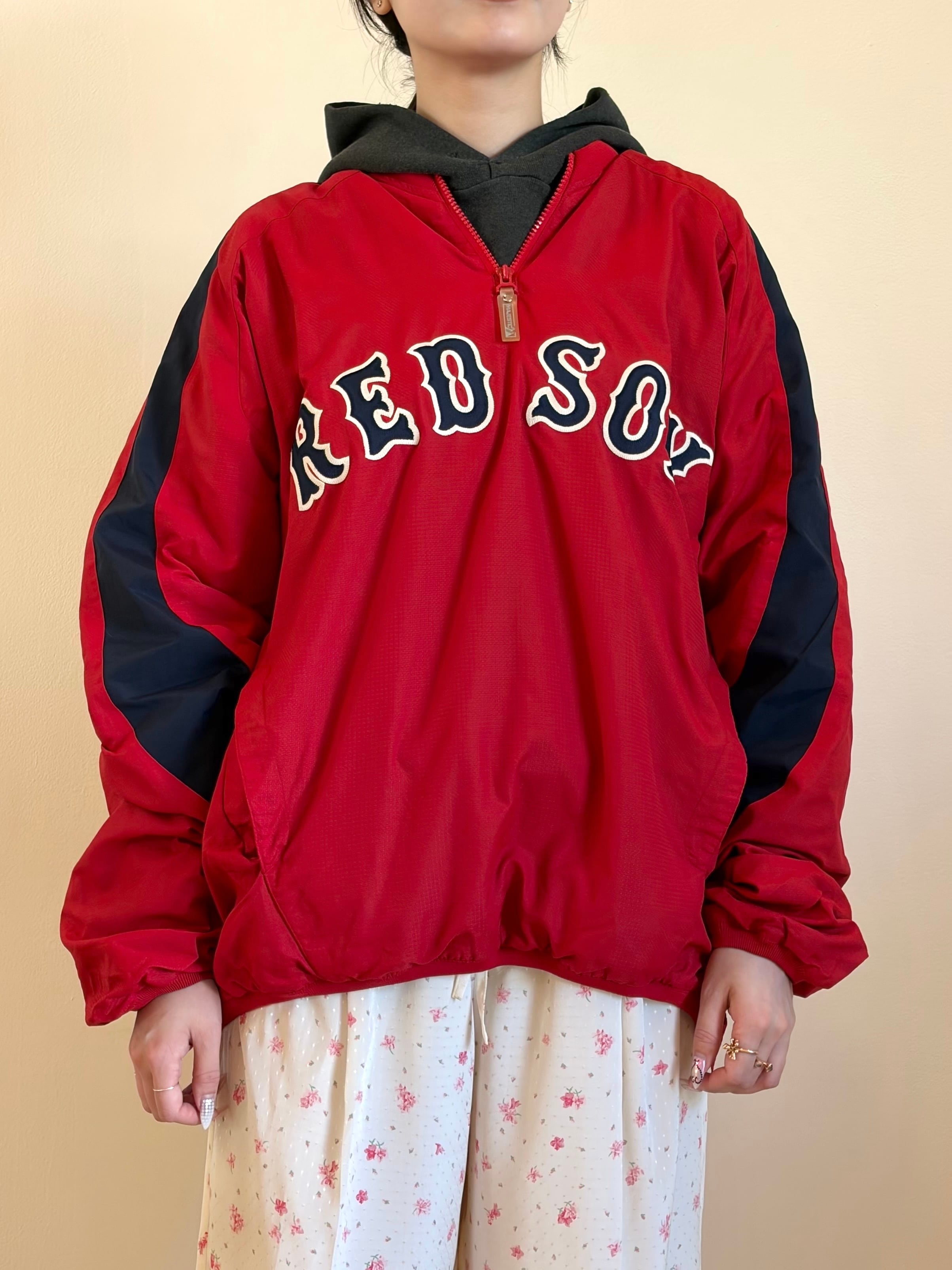 JK17-4 USED ANORAK "RED SOX" -RED-