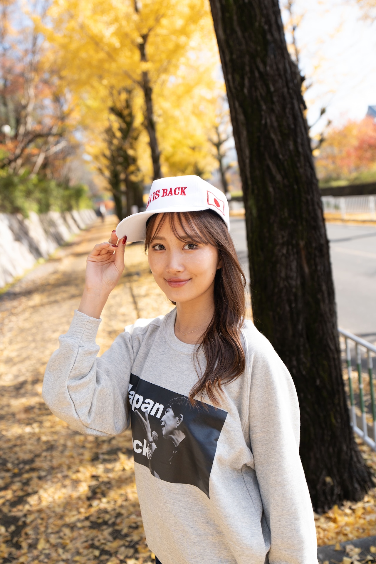 Japan is back キャップ　ホワイト