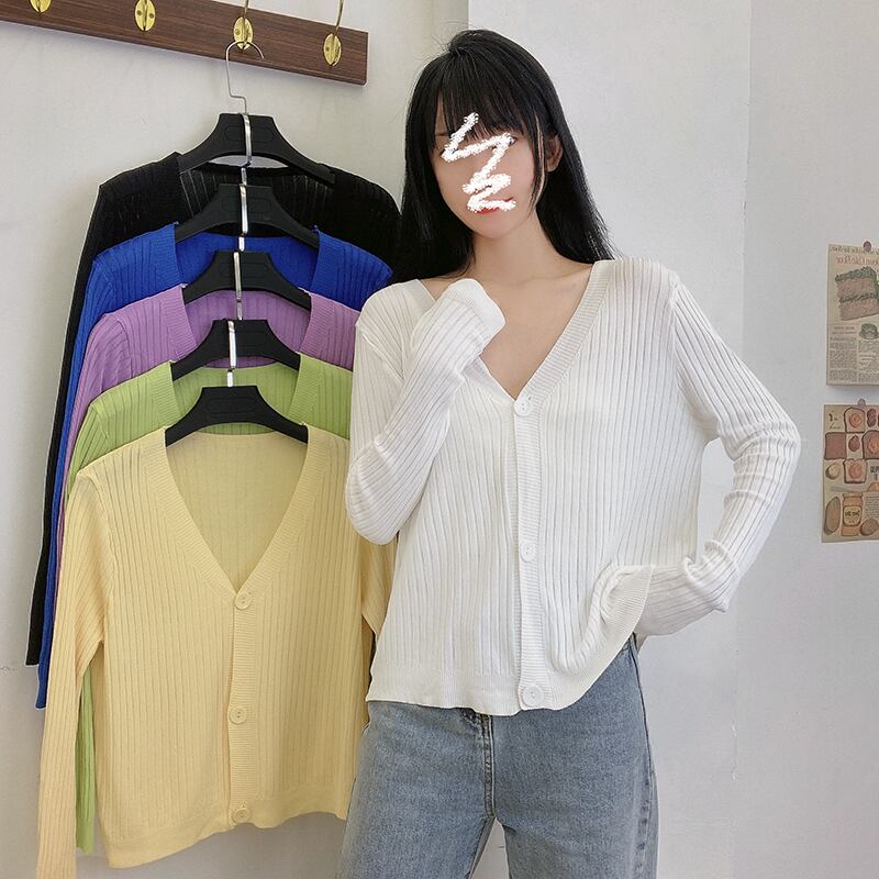 ブラック薄手セーター サマースタイルルーズクロップトップ トップス 夏物 シルク 1号婦人14233357556