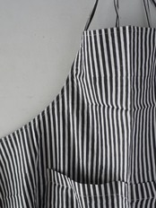 156ri027 block print stripe apron