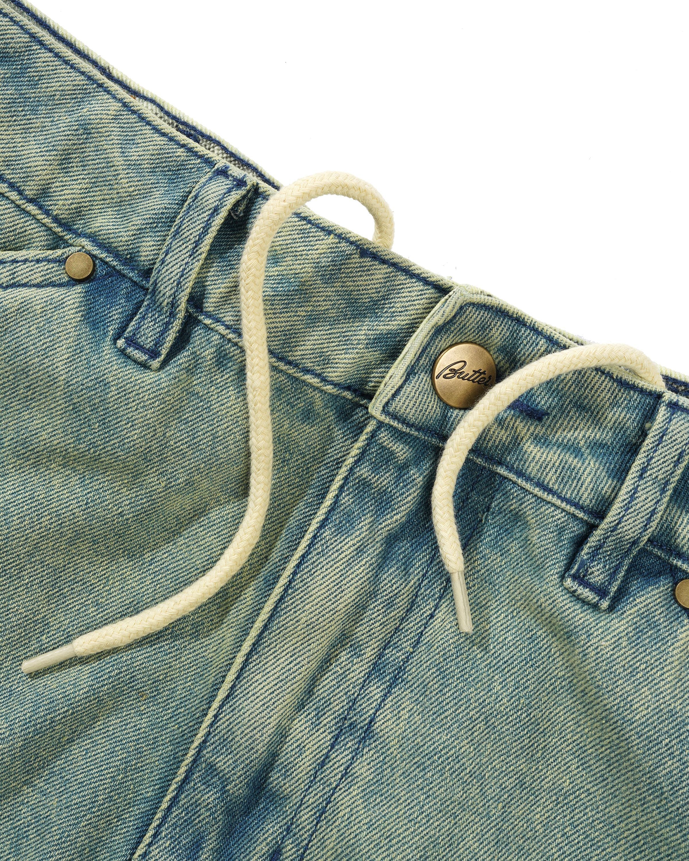 BUTTER GOODS / Trim Denim Jeans - Sunfade Blue | GOOD TIMES