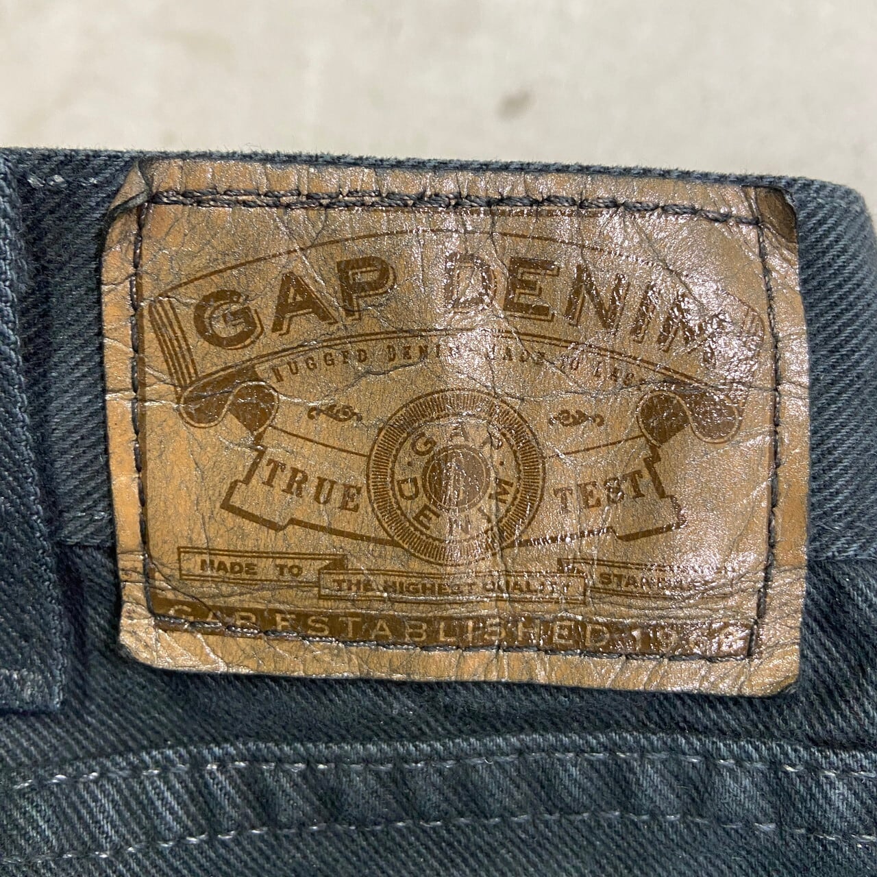 USA製 90年代 OLD GAP LOOSE FIT オールドギャップ 後染め ブラック