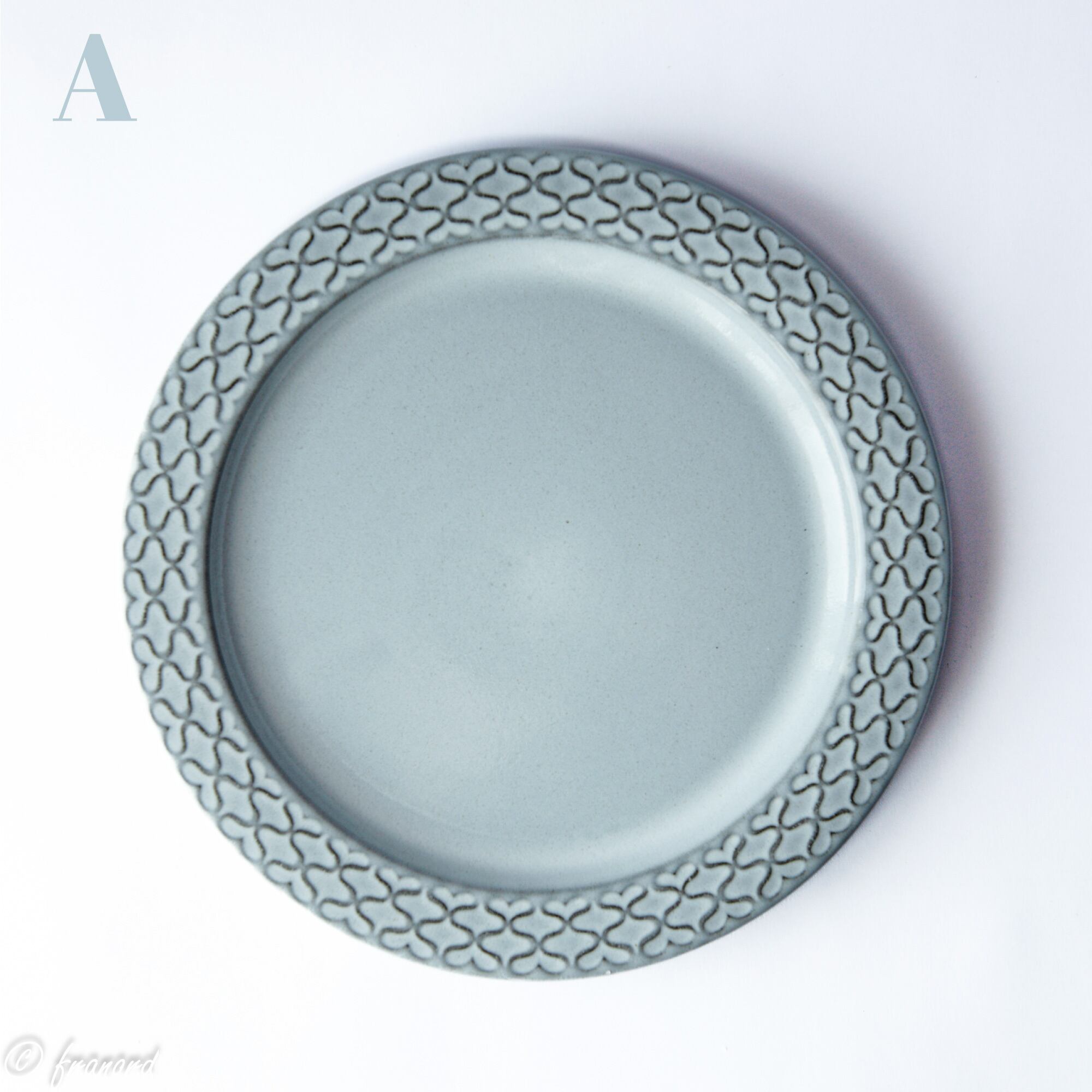 クイストゴー　コーディアル　ディナープレート24cm クイストゴー コーディアル プレート 24cm ホワイト・グレーセット