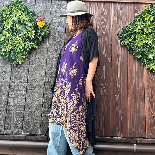 エスニックヘムラインチュニック