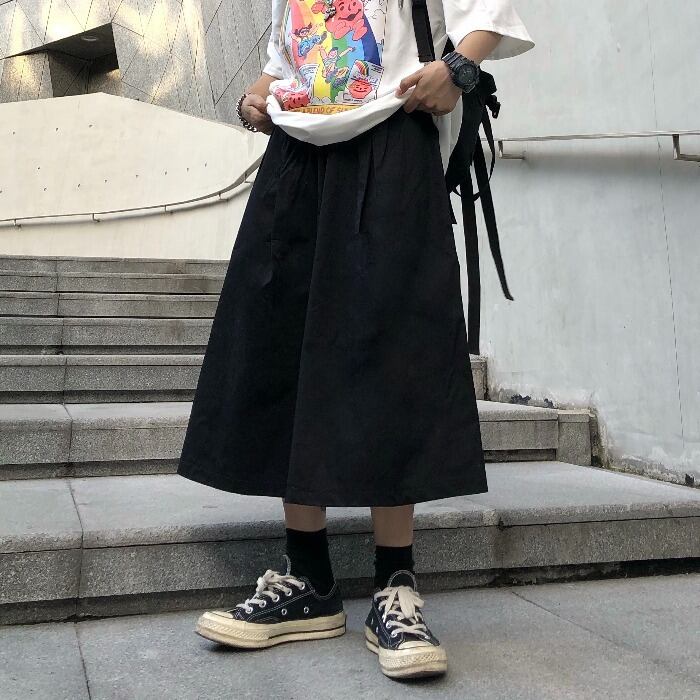 ワイドレッグパンツ ウェストルーズクロップド ワイドパンツ ケッペル55619851511