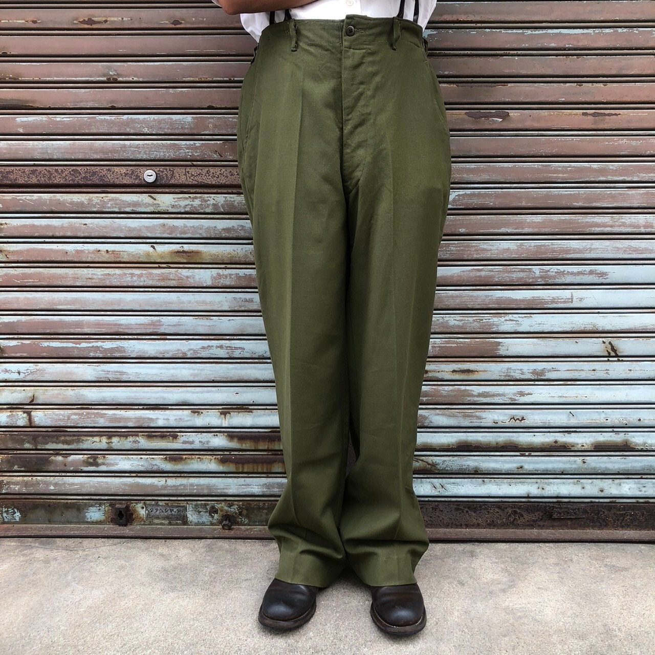 50s US Army M-1951 FIELD TROUSERS WOOL 米軍実物 M-51 ウール 