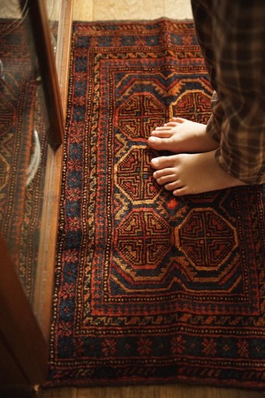 986 -Vintage Baluch rug