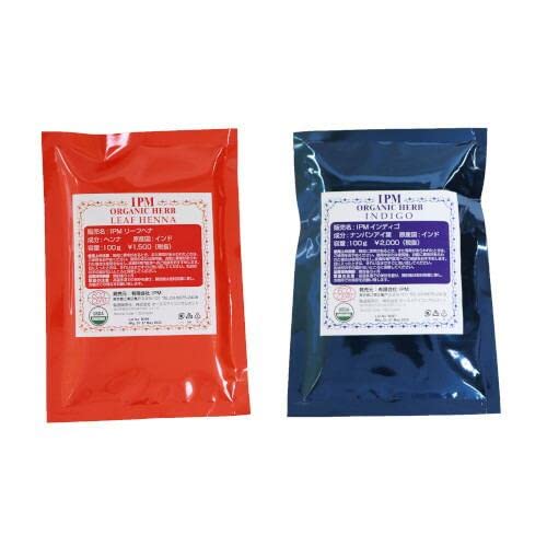 I.P.Mリーフヘナ＆インディゴ(天然染料100%) 2個セット 200g | geisha Cat*