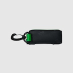 vibram light case (black×clear) with green glowing zip