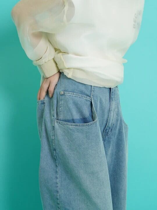 CYAN TOKYO ☆Slit hem drape PK buggypants
