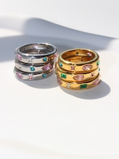 Colorful stone ring