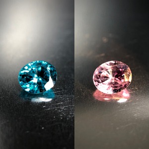 唯一無二の蒼色 0.19ct 天然 ベキリーブルー ガーネット（カラーチェンジガーネット）