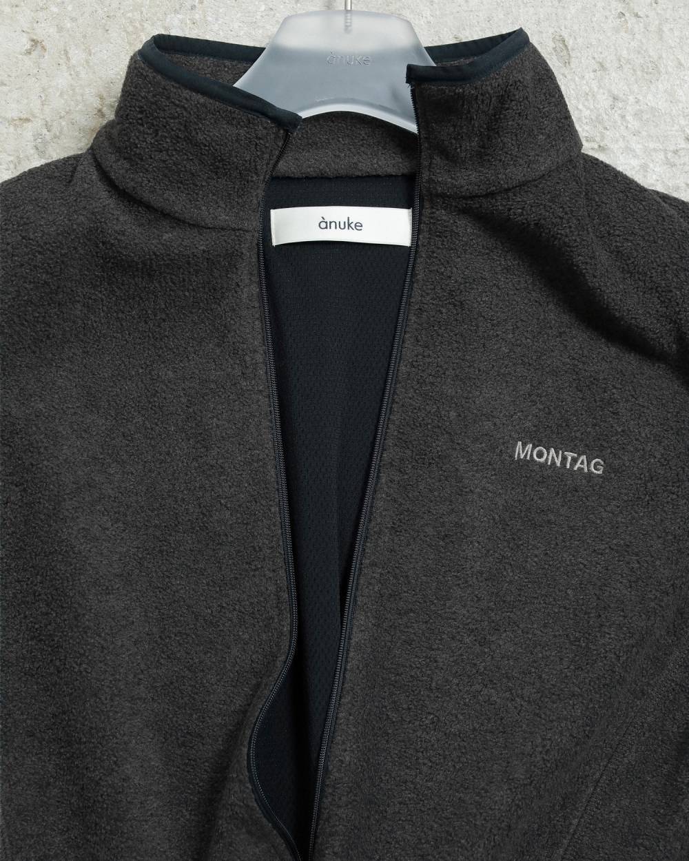 anuke(アンヌーク) Fleece Zip Vest | サウスオレンジ｜メンズ