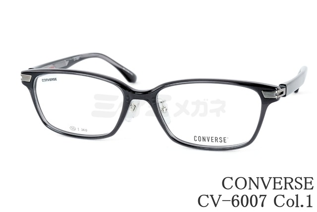 CONVERSE クリア メガネ CV-6007 Col.1 55サイズ スクエア コンバース 正規品