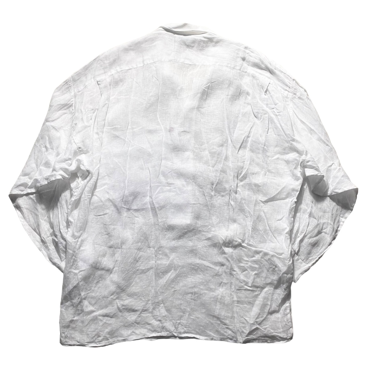 vintage GIANNI VERSACE white linen pullover shirt