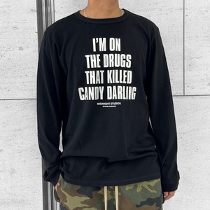 【MIDNIGHT STUDIOS】ON DRUGS LS T-SHIRT(BLACK)