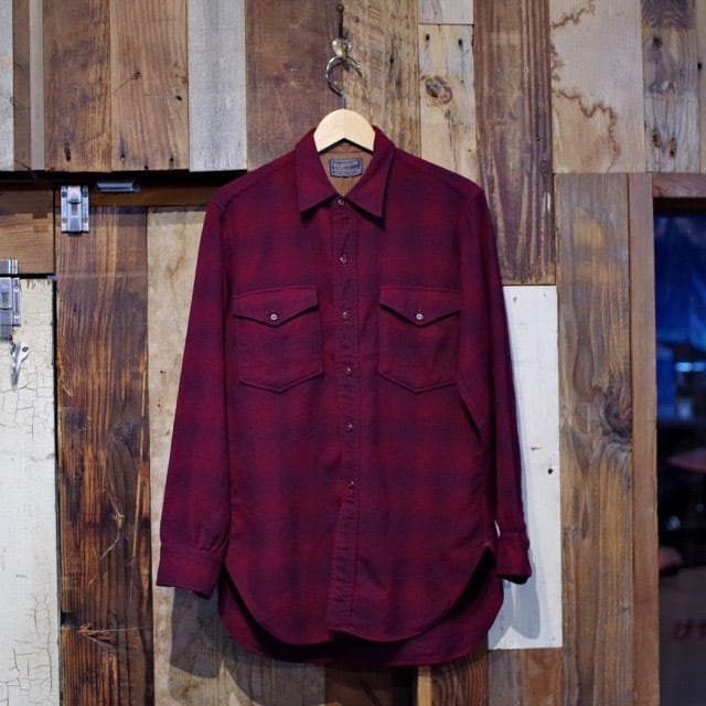 1950s Pendleton Shadow Plaid Wool Shirt / ヴィンテージ ペン