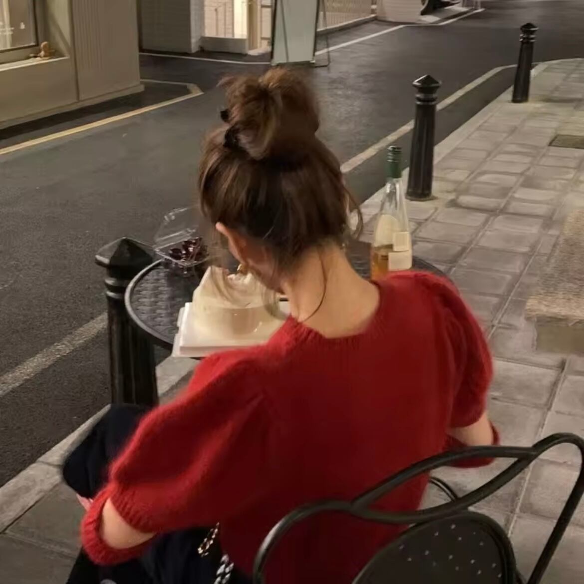 arm warmer knit tops