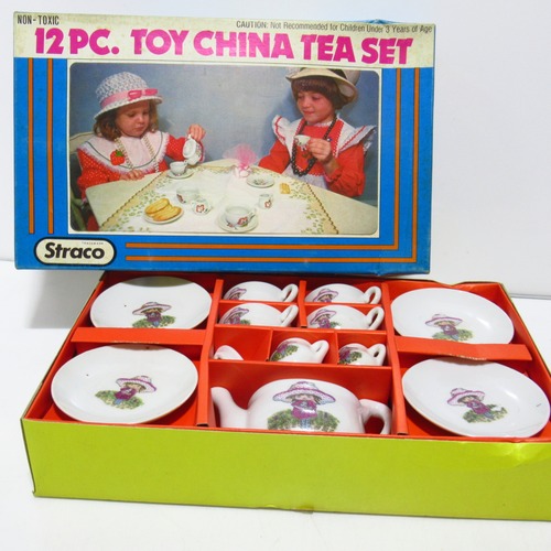 Straco 12PC. TOY CHINA TEA SET おままごと　食器 [$7]