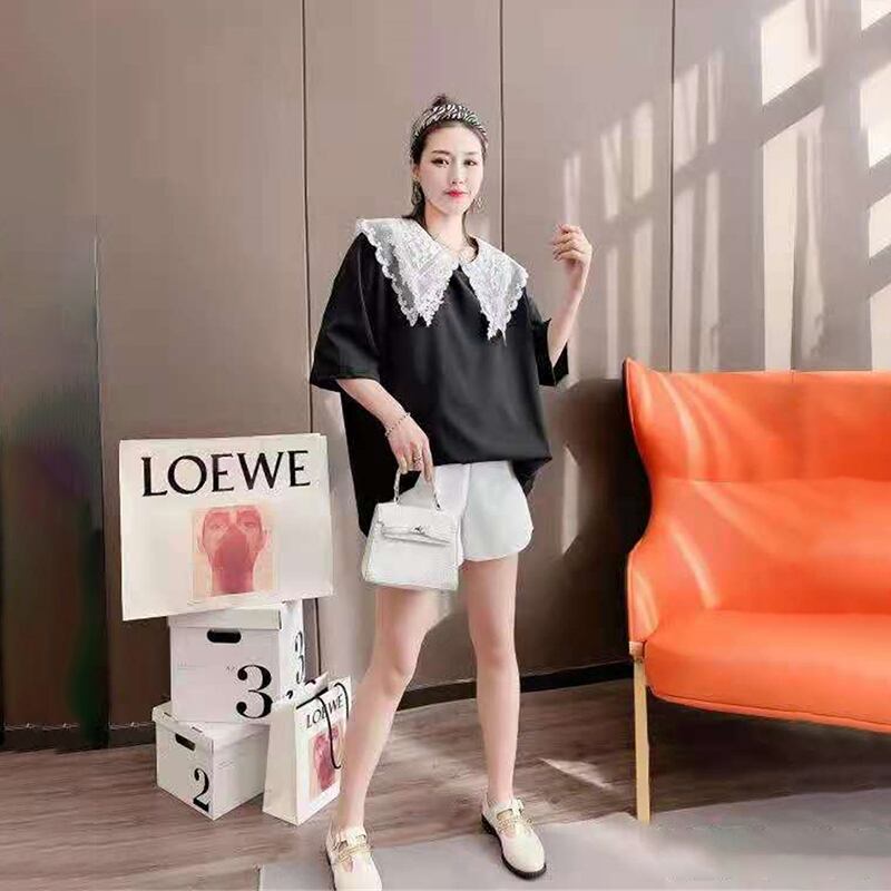 カラーメッシュTシャツ サマールーズ 大きめサイズ 夏物 ステッチ ミックスインファッション59982925466