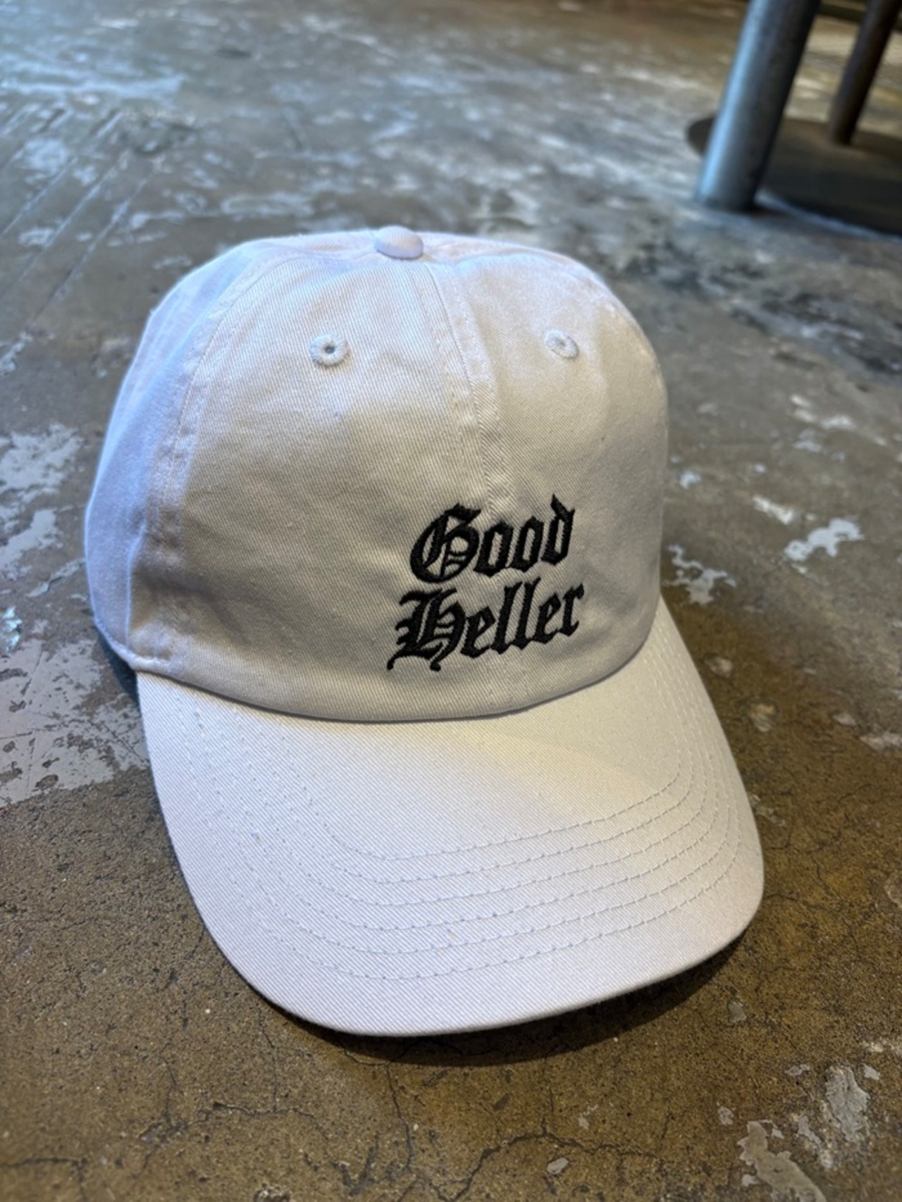 GOOD HELLER / EMBROIDERY LOGO CAP / キャップ / ローキャップ / WHITE / GH-26SS012 - 2