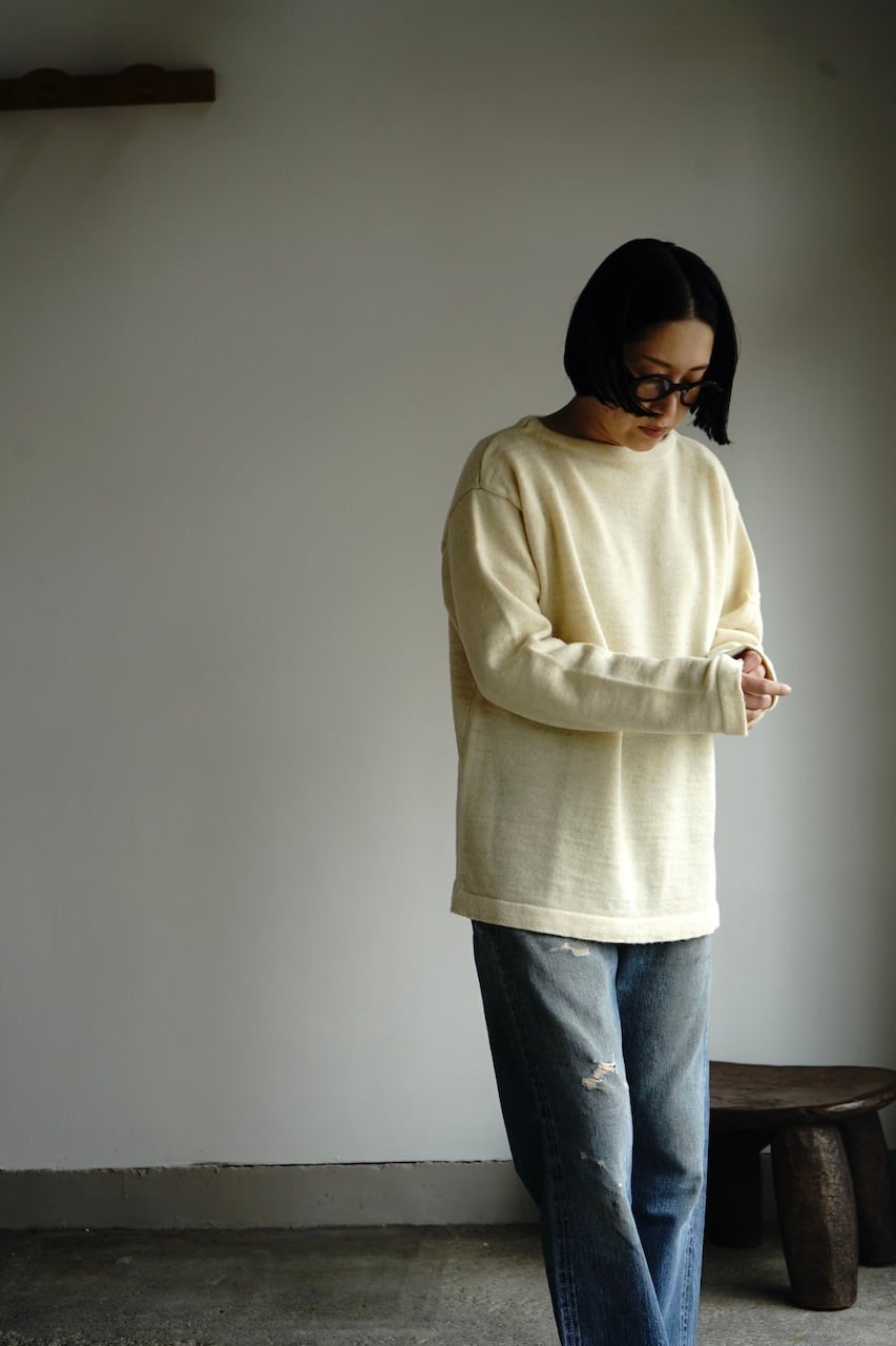 SOLNORD / Basque Sweater(Natural) | MING folk equipment