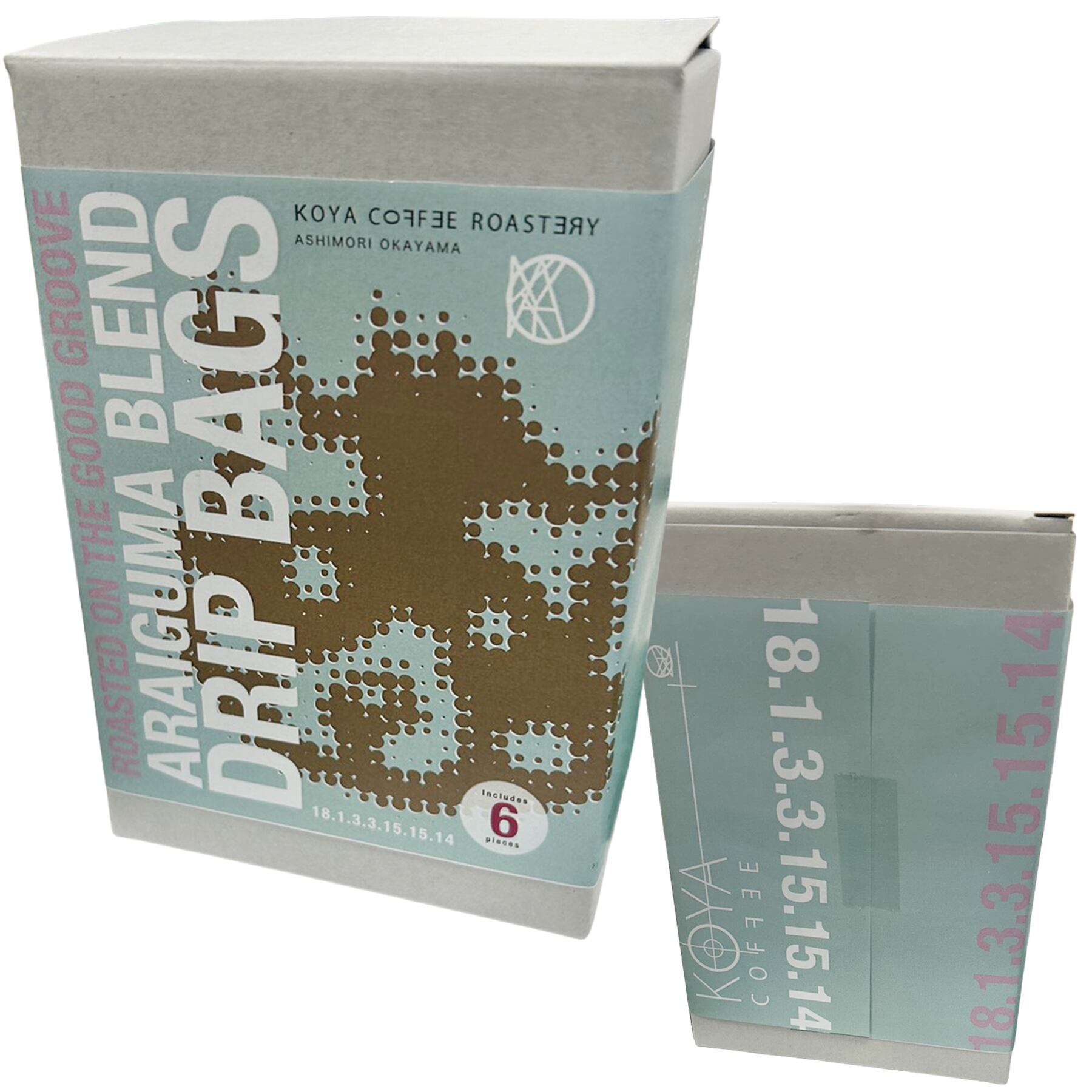 ドリップバッグ６個入り箱入り　［あらいぐまブレンドⅥ  小屋珈琲のブレンド］