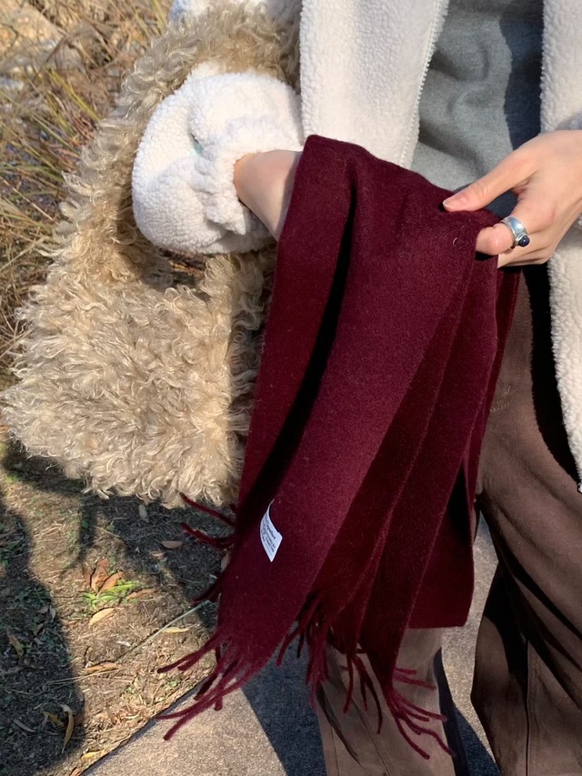 (予約) signature / Takeul wool muffler 5color