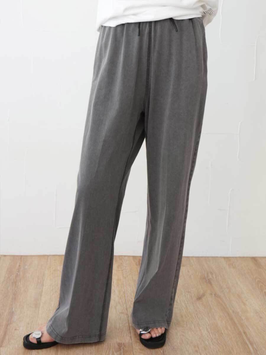 【SALE】408. PRIORITY/ プライオリティ ピグメントパンツ スミクロ(P62023AI)