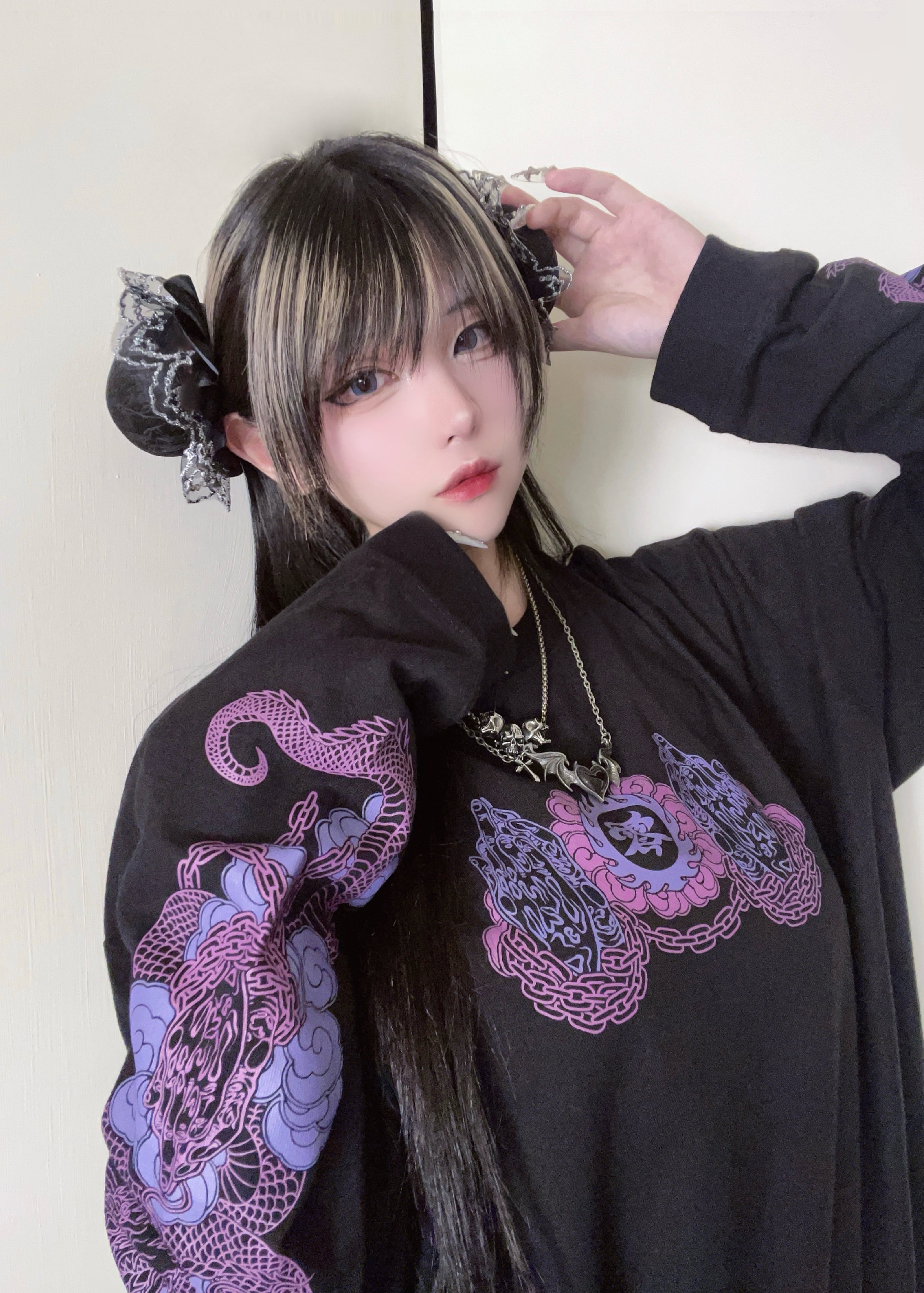 L/S T-shirt 零式龍神 Purple | 東京13零式