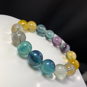 b192大玉グラデーションフローライトブレスレット