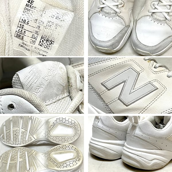 1点物◇ニューバランス白MX609ワイド4Eスニーカー古着メンズ28.5