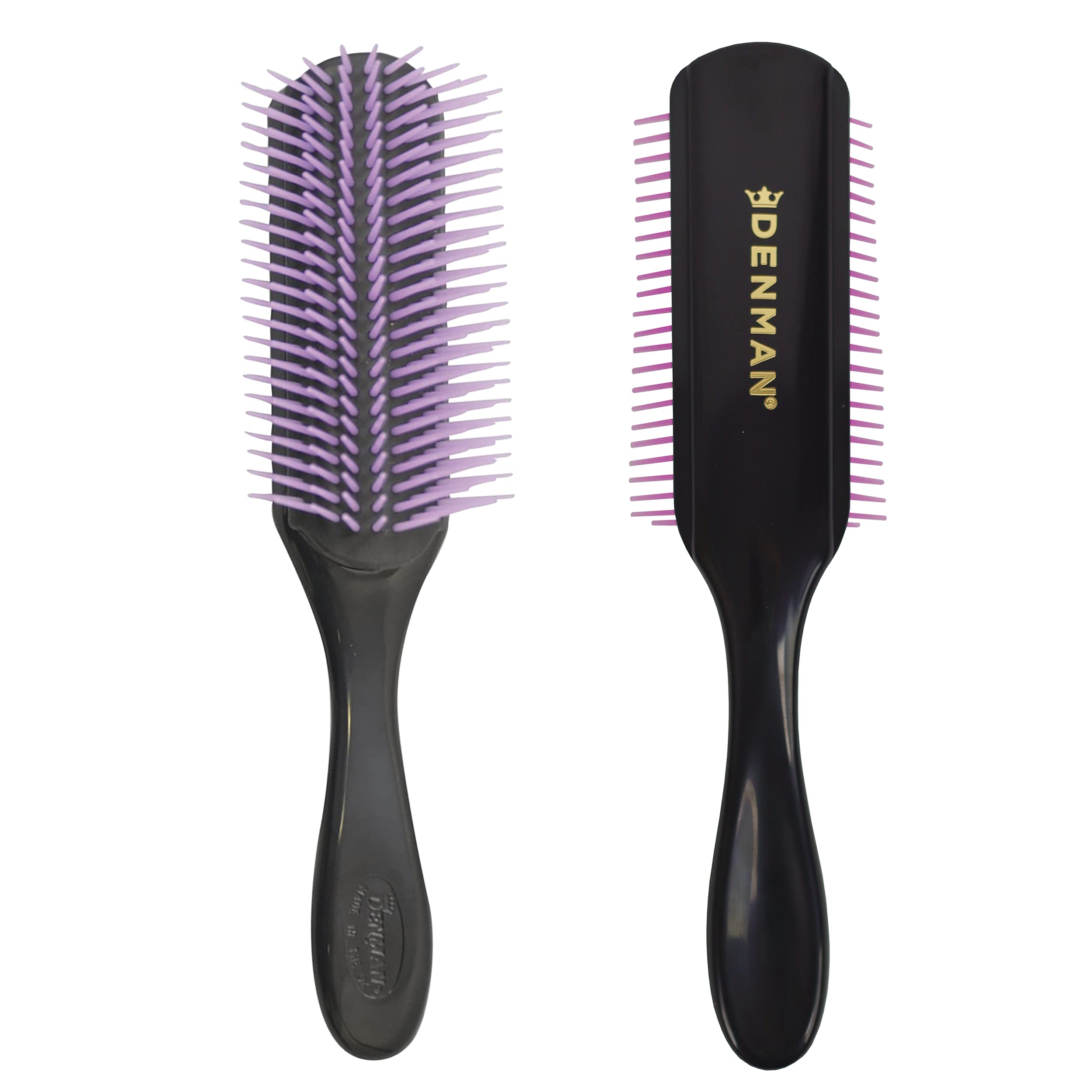 【努力特価】デンマン トリコ インダストリーズ トリコインダストリーズ ブラシ ブラック×パープル ヘアブラシ 1個 (x 1)