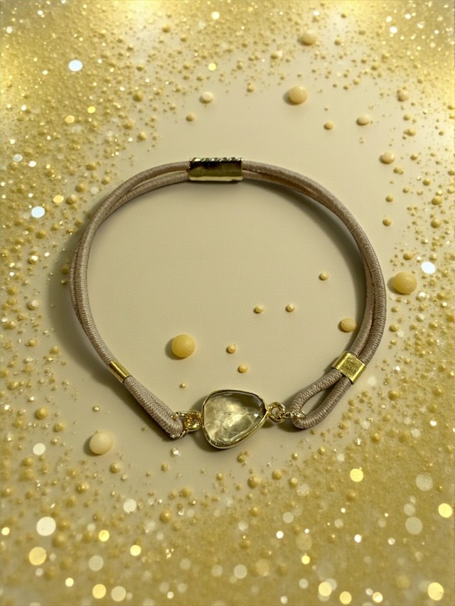 ヘアゴム & ブレス 【タリスマンシリーズ愛・富】