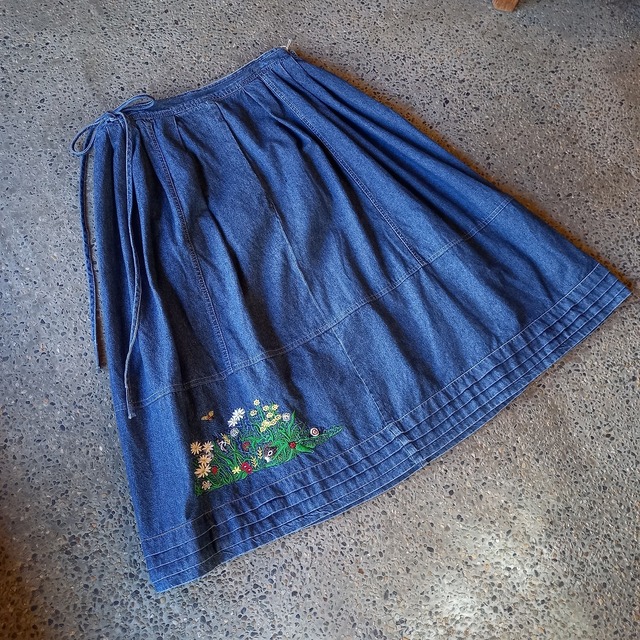 チロリアン デニムスカート used [111041]
