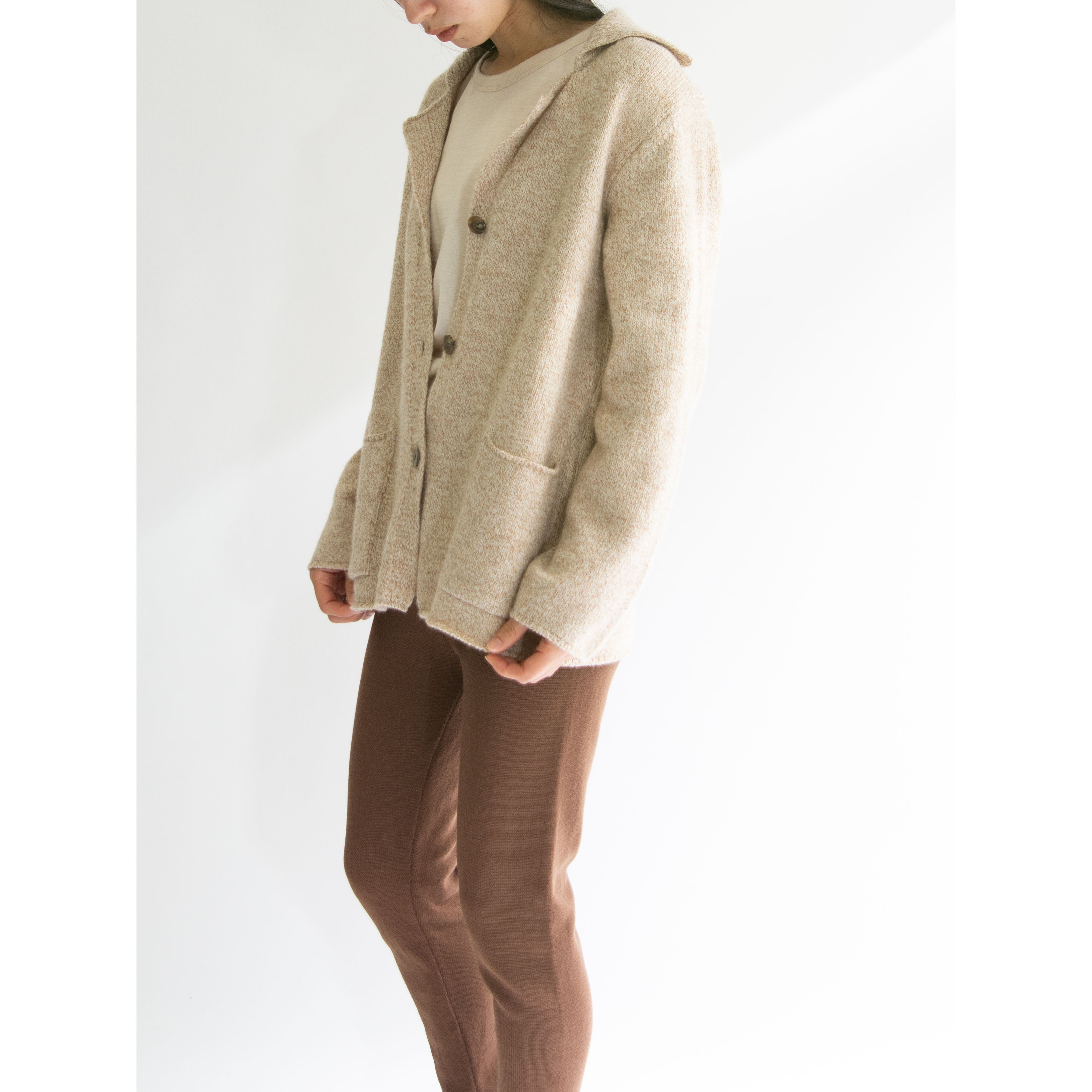 LANCEL】Made in Japan Wool-Nylon Knit Jacket Cardigan（ランセル ...