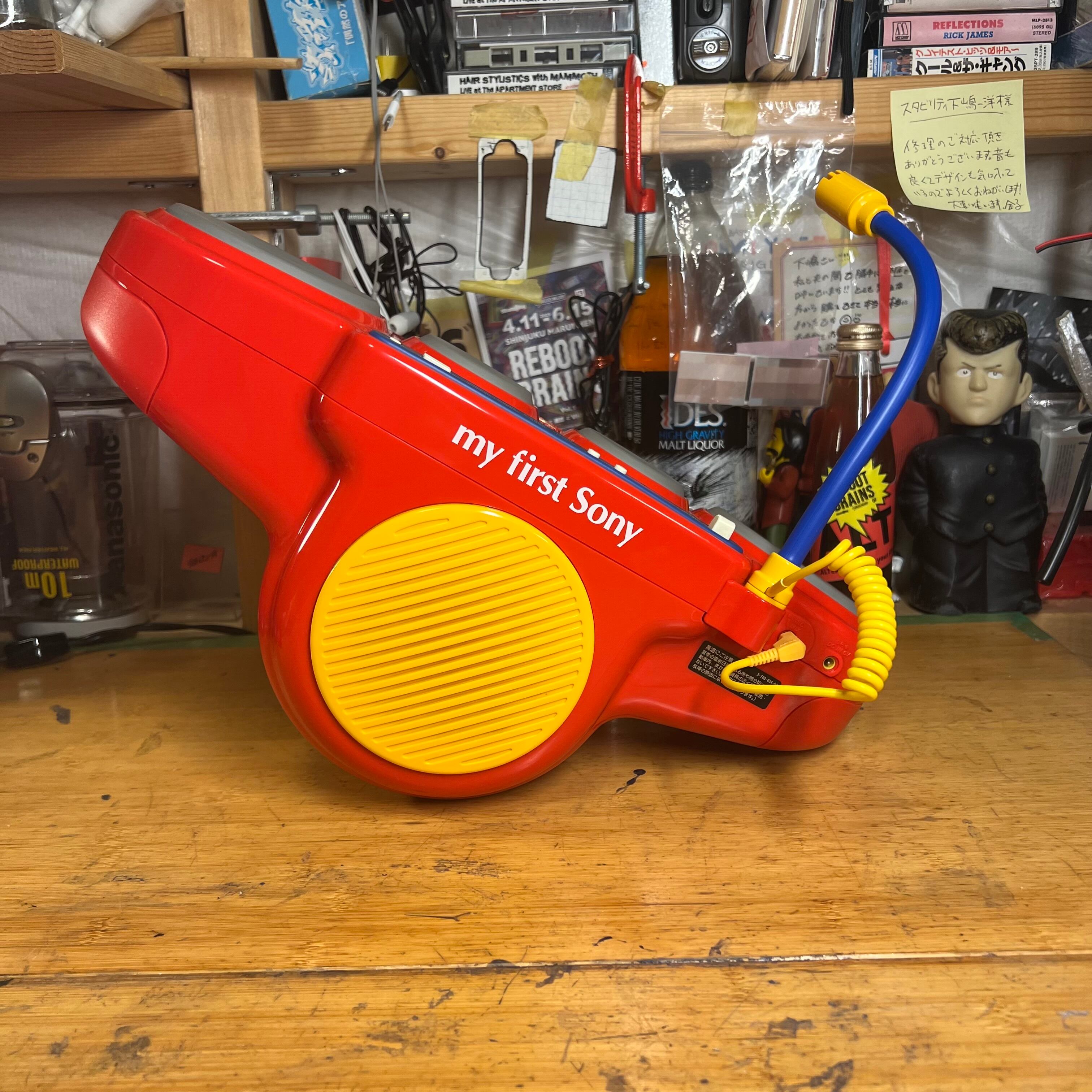 珍品稼働品]my first sony カセット、ビートサウンドプレーヤー