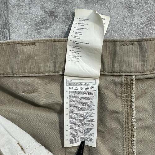 10s ブラウン カーゴパンツ Carhartt B342 DES 32×34 詳細写真13