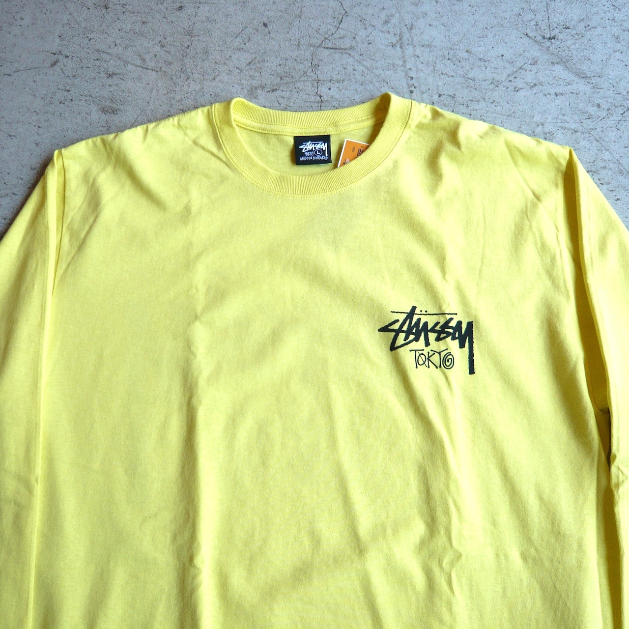 STUSSY TOKYO LS Tシャツ イエロー