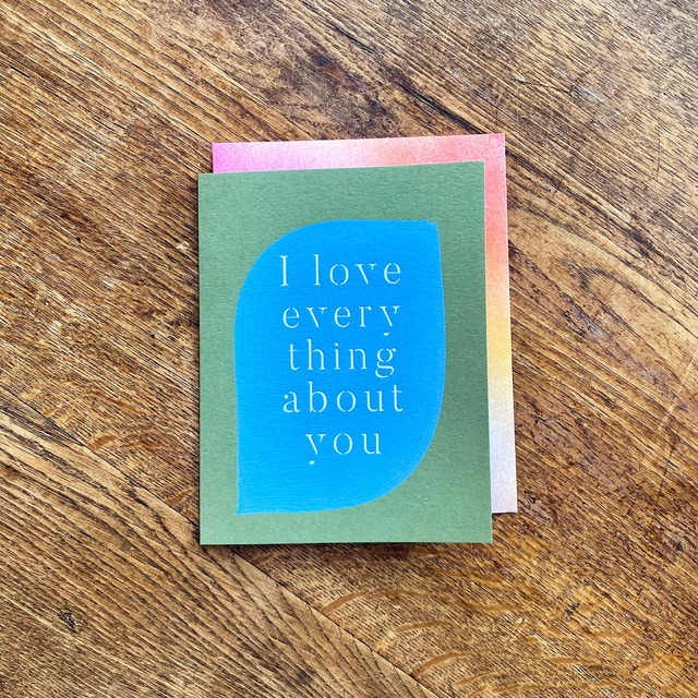 Love Everything_MOGLEA hand-painted card