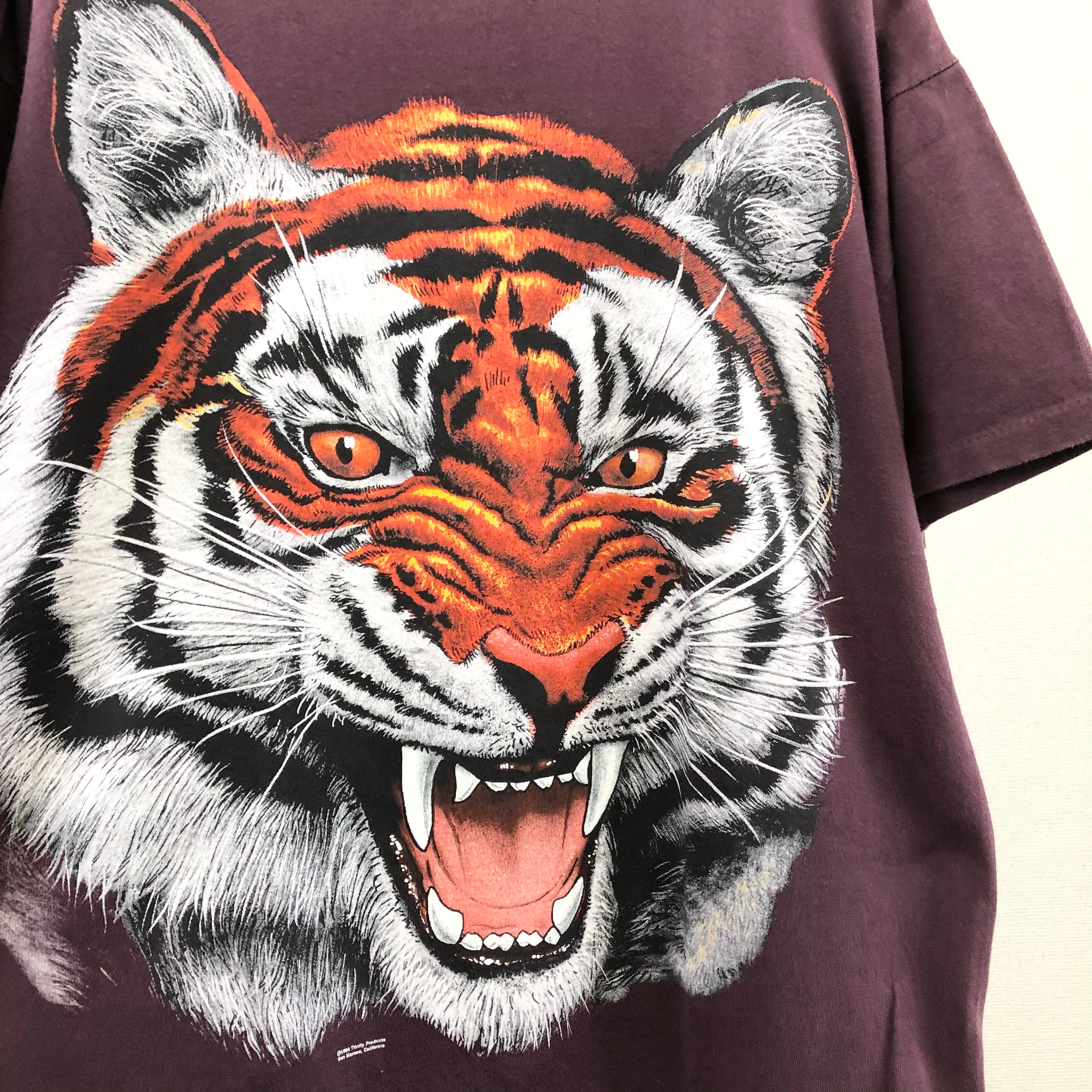 『90s アニマル Tシャツ 』USA製 ビッグシルエット オーバーサイズ タイガー 虎 アニマル プリント Tシャツ USED 古着 |  libertereuse powered by BASE
