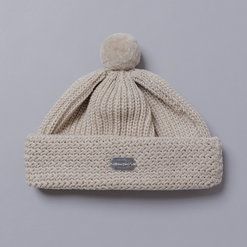 SOLARIS&CO. PUREWOOL WATCH CAP - SUBMARINE (BEIGE)