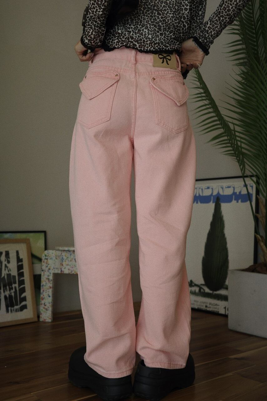 osrs オシリス　2way チェックスカートパンツ ハートバギーパンツ /ピンク | osrsofficial