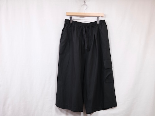 WHOWHAT”3/4 LENGTH CARGO PANTS BLACK””