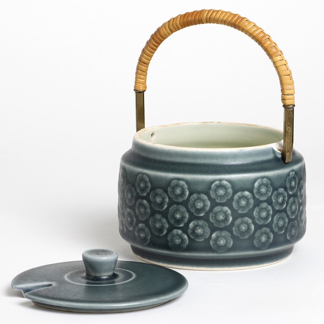 Jens H. Quistgaard イェンス・クィストゴー Plum / Azur  プラム / アズール 把手つきシュガーボウル 北欧ヴィンテージ　☆わけあり☆