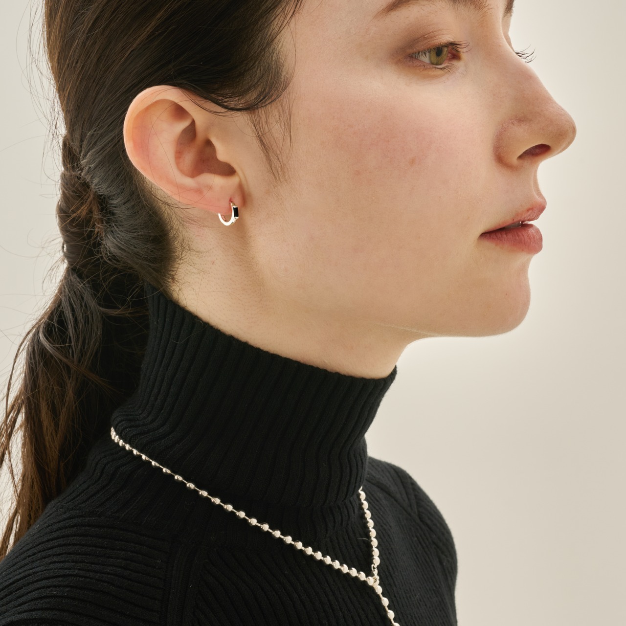 11/7(金)21時新作発売*silver925 black hoop pierce