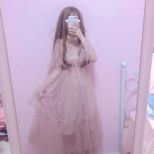 ✞ スタンダードラウンドネックレースウエストすっきり☆着痩せ♥カワイイ♥スリーブラッフルスカート レトロ スウィート レースアップ ✞ゴスロリ SM ミリ 甘ロリ クラロリ 和ロリ エレガント 黒ロリ 姫ロリ 華ロリ BB-BB0068145